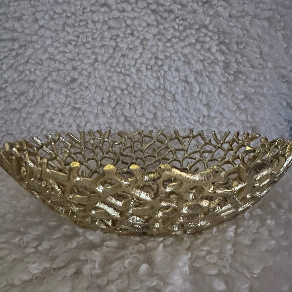 Gold/Brass  Decorative Bowl 
12”x 3.5”